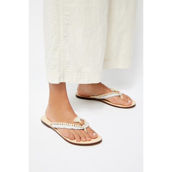 Free People Shoes - NWT Free People Menorca Sandal / White